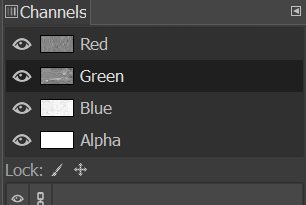 green-channel-selected