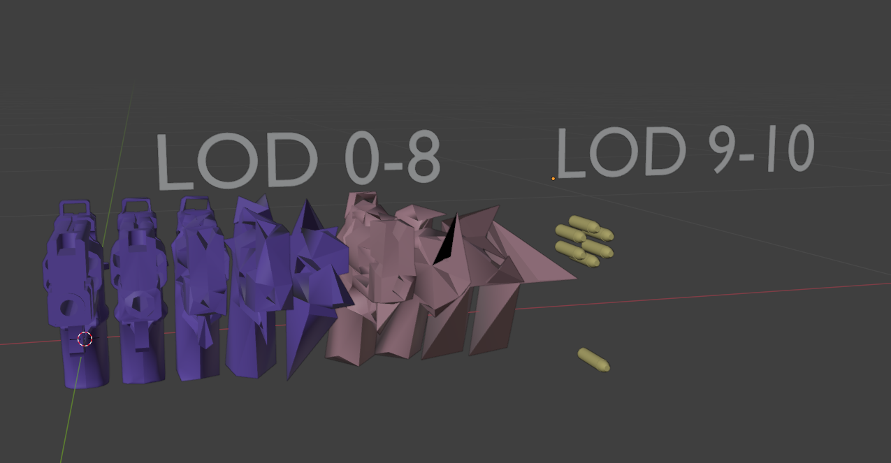 Import LODs Blender Preview